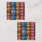 Farbiges Muster Begleitkarte (Vorne/Hinten)