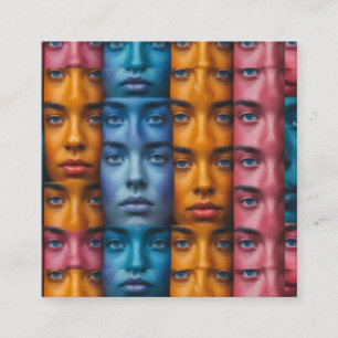 Farbiges Muster Begleitkarte