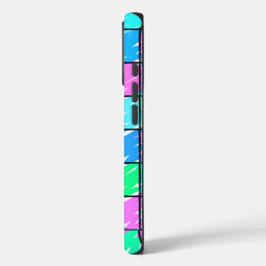 Farbiges Muster Case-Mate iPhone Hülle (Rückseite / Links)