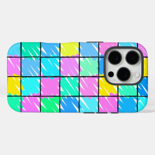 Farbiges Muster Case-Mate iPhone Hülle (Rückseite (Horizontal))