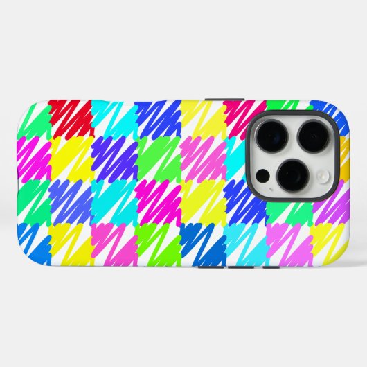 Farbiges Muster Case-Mate iPhone Hülle (Rückseite (Horizontal))