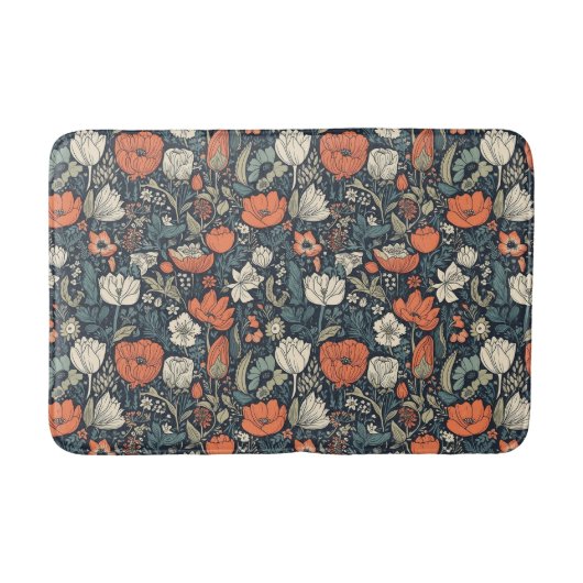Farbiges Muster der Blume Badematte (Vorderseite)