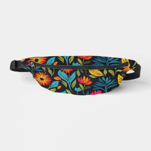 Farbiges Muster der Blume Bauchtasche