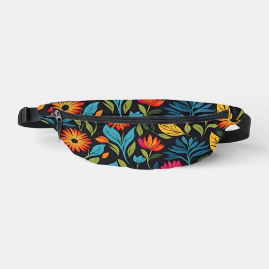 Farbiges Muster der Blume Bauchtasche (Vorderseite)