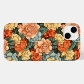 Farbiges Muster der Blume Case-Mate iPhone Hülle (Rückseite (Horizontal))
