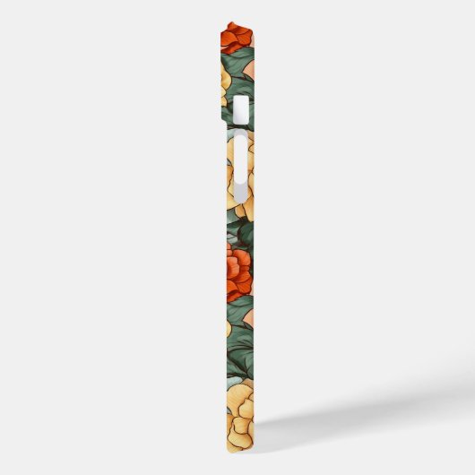 Farbiges Muster der Blume Case-Mate iPhone Hülle (Rückseite / Links)