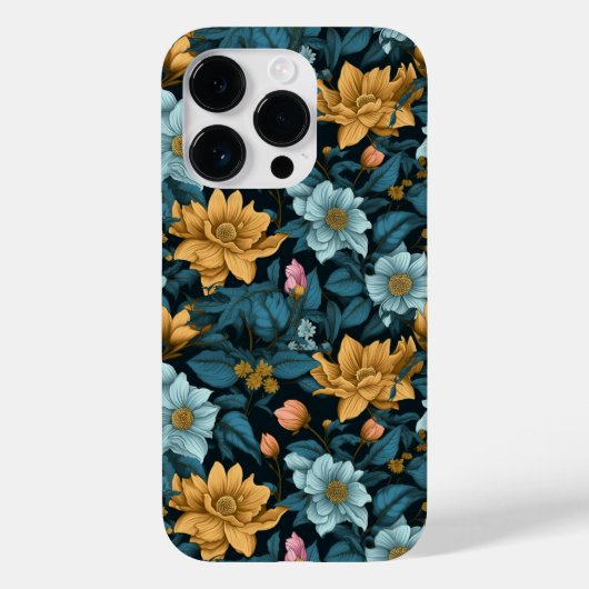 Farbiges Muster der Blume Case-Mate iPhone Hülle (Rückseite)