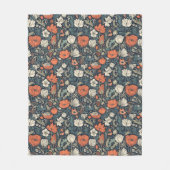 Farbiges Muster der Blume Fleecedecke (Vorderseite)