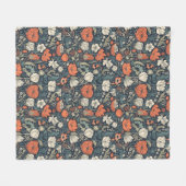 Farbiges Muster der Blume Fleecedecke (Vorderseite (Horizontal))
