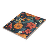 Farbiges Muster der Blume Fliese (Seite)