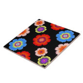 Farbiges Muster der Blume Fliese (Seite)