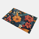 Farbiges Muster der Blume Fußmatte (Schrägansicht)