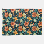 Farbiges Muster der Blume Geschirrtuch (Horizontal)