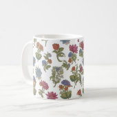 Farbiges Muster der Blume Kaffeetasse (Vorderseite Links)
