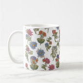 Farbiges Muster der Blume Kaffeetasse (Links)