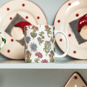 Farbiges Muster der Blume Kaffeetasse