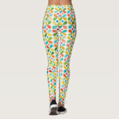 Farbiges Muster der Blume Leggings (Rückseite)