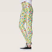 Farbiges Muster der Blume Leggings (Links)