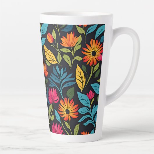 Farbiges Muster der Blume Milchtasse (Rechts)