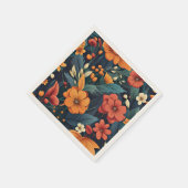 Farbiges Muster der Blume Serviette (Ecke)