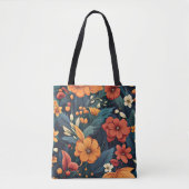 Farbiges Muster der Blume Tasche (Vorderseite)