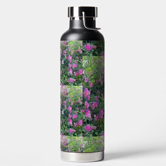 Farbiges Muster der Blume Trinkflasche (links)