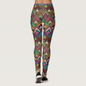 Farbiges Muster der Diamond Geometrie Leggings (Rückseite)