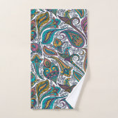 Farbiges Muster der ethnischen Blumenpaisley Badhandtuch Set (Handtuch)