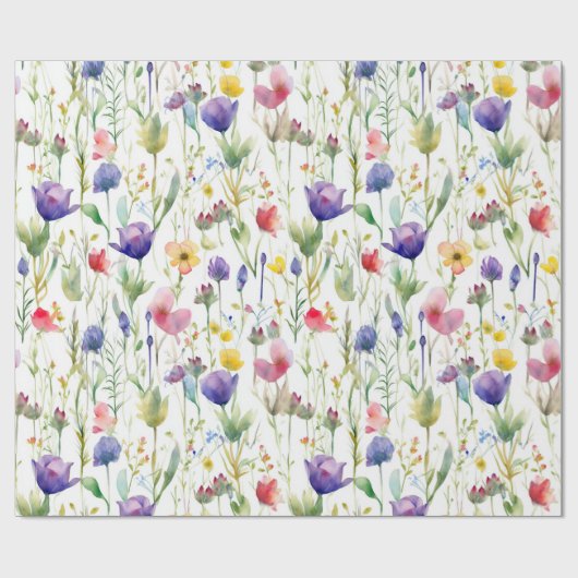 Farbiges Muster der Frühlingsmuster Geschenkpapier (Flach)