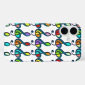 farbiges Muster der G-Musiknoten Case-Mate iPhone Hülle (Rückseite (Horizontal))