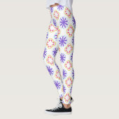 Farbiges Muster der geometrischen Struktur der Flo Leggings (Links)