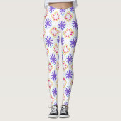 Farbiges Muster der geometrischen Struktur der Flo Leggings (Vorderseite)