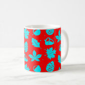 Farbiges Muster der grafischen Natur Kaffeetasse (VorderseiteRechts)