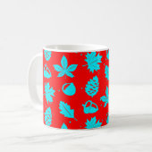 Farbiges Muster der grafischen Natur Kaffeetasse (Vorderseite Links)