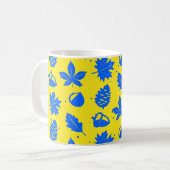 Farbiges Muster der grafischen Natur Kaffeetasse (Vorderseite Links)