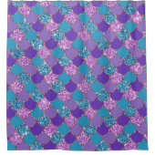 Farbiges Muster der Meerjungfrauen Duschvorhang (Vorderseite)