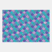 Farbiges Muster der Meerjungfrauen Geschenkpapier Set (Vorderseite 3)