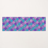 Farbiges Muster der Meerjungfrauen Yogamatte (Rückseite (Horizontal))