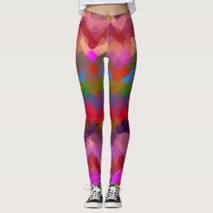 Farbiges Muster der modernen Geometrie #27 Leggings