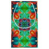 Farbiges Muster der modernen geometrischen Wasserf Kleine Geschenktüte (Rückseite)