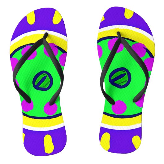 Farbiges Muster der Natur Badesandalen (Fußbett)