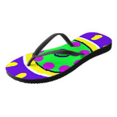 Farbiges Muster der Natur Badesandalen (Schrägansicht)