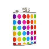 Farbiges Muster der Regenbogenkreise Flachmann (Rechts)