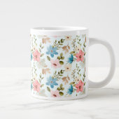 Farbiges Muster der Wildblumen Jumbo-Tasse (Rechts)