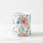 Farbiges Muster der Wildblumen Kaffeetasse (Mittel)