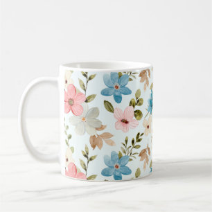 Farbiges Muster der Wildblumen Kaffeetasse