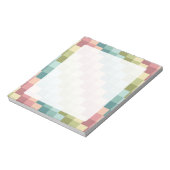 Farbiges Muster des Regenbogengitters Notizblock (Rotiert)