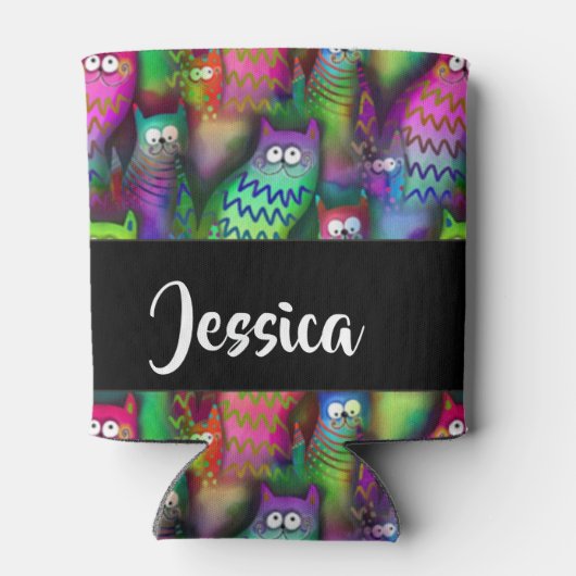 Farbiges Muster Dosenkühler (Rückseite)