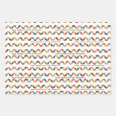 Farbiges Muster eines benutzerdefinierten Textes m Geschenkpapier Set (Vorderseite)