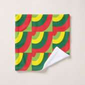 Farbiges Muster eines modernen geometrischen Bogen Badhandtuch Set (Waschlappen)